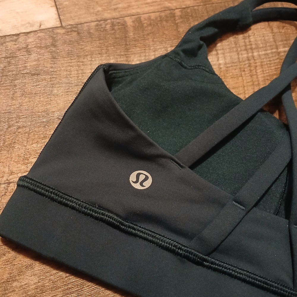 Lululemon Dark BLUE Scoop Sports Bra - Peloton - Picture 4 of 5